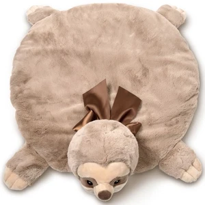 Baby Lil’ Speedster Tummy Time Mat, 30 x 30" Sloth Plush Stuffed Animal Blanket - Picture 1 of 6