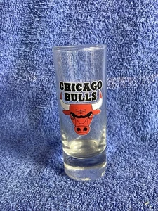 Shot Glass Chicago Bulls NBA Officially Licensed 4 Inch Tall Shot Glass - Picture 1 of 7