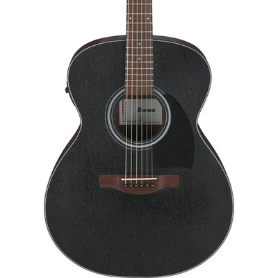 Guitarra Eléctrica Acústica Ibanez Serie PF, Poro Abierto Negro Desgastado Foto 1 de 4