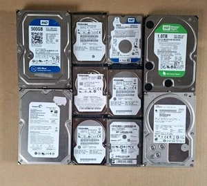 10x Stück HDD Festplatte insg. 7TB+ (7000GB) 2,5" 3,5" Konvolut - Bild 1 von 5