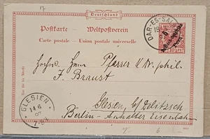 Deutsche Kolonien - DOA - von Daressalam nach Glesien 1897 - Bild 1 von 2