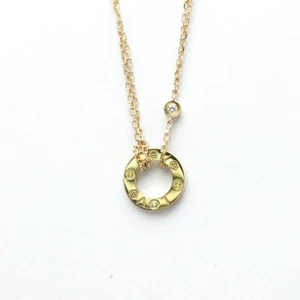 Cartier Love Circle Necklace B7219500 Yellow Gold (18K) Diamond Me... BF579211 - Picture 1 of 1
