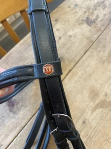 Beautiful Albion Bridle Full Size Drop Noseband Black Ex Con - Picture 1 of 9