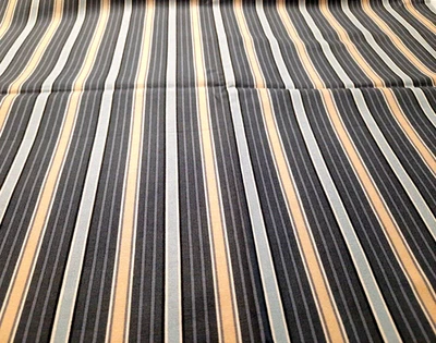 1 Yd Dramatic Effects 0462by Faye Burgos Marcus Bros Fabric Grey & Tan Striped - Image 1 of 4