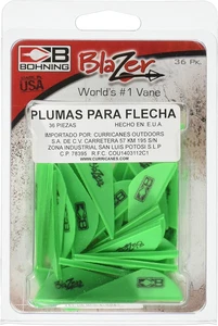 Blazer Vane 36 unidades (paquete de 1), verde neón, 2" - Imagen 1 de 3