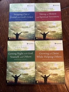 CELEBRATE RECOVERY Purpose Driven Life Participant’s Guides 1-4 John Baker - Picture 1 of 2