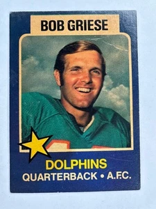 Bob Griese 1975 Wonder Bread All-star Series #13 Miami Dolphins - Picture 1 of 3
