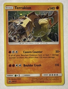 Pokemon TCG Terrakion SM223 2019 Black Star Promo Cosmos Holo sin clasificar - Imagen 1 de 2