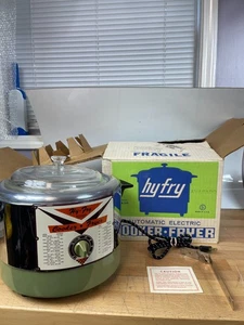 Hy-Fry M-200 Automatischer Elektroherd Friteuse Avocado Grün Neu aus altem Lagerbestand Neu im Karton USA - Bild 1 von 17