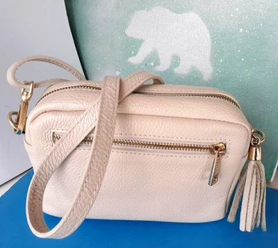 Vera Pelle Venice Soft Pebbled Leather MINI Crossbody Bag Made - Italy Worn Once - Image 1 of 4