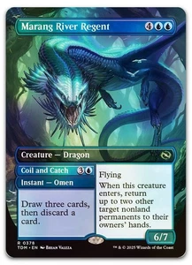 Marang River Regent (Borderless) #378 (Foil) NM Tarkir Dragonstorm TDM Magic MTG - Picture 1 of 2
