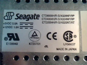 SCSI DAT Tape Drive Seagate CTD4004R-S 70100601-012 SBU25360-000  - Picture 1 of 5