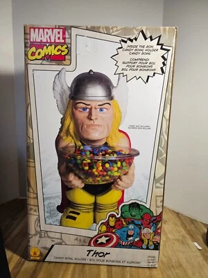 Sellado Nuevo en Caja Marvel Comics Thor Candy Bowl Soporte con Caja Foto 1 de 3