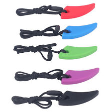 Chewy Necklace Stress Relief Silicone Heat Resistant Sensory Chew Necklace 5pcs