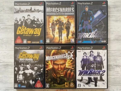 SONY PS2 The Getaway & Mercenaries 1 2 & Win Back 1 2 set from Japan - Image 1 of 4