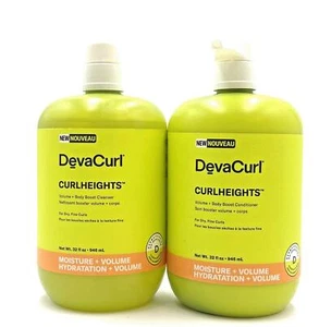 DevaCurl CurlHeights Volume Body Boost Cleanser & Conditioner 32 oz Duo - Picture 1 of 1