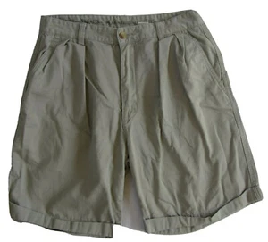 American Eagle Men's Pleated Khaki Chino Dress Shorts - Tag 34/Measured 32 - Picture 1 of 5