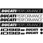 Fits MAXI SET DUCATI PERFORMANCE 1098S Vinyl Decal Sticker Motorcycle Tank