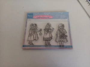 CLEAR STAMPS  FOR SCRAPBOOKING LITTLE SWEETHEARTS (D)  7X3 CM  - Picture 1 of 2