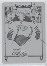 2017-18 Upper Deck Compendium Printing Plate Black 1/1 Rickard Rakell #305 0c3
