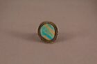 Old Pawn Navajo Turquoise and Sterling Ring Size 5 1/4