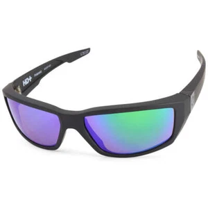 Spy Dirty Mo Matte Black/HD Plus Bronze Green Spectra Mirror Polarised Men's Sun - Picture 1 of 4