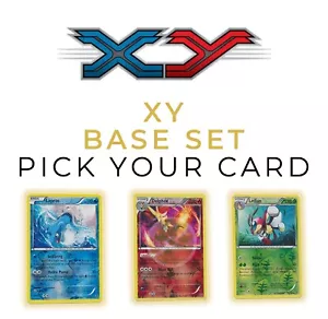 Pokemon TCG XY Base Cards English Holo Reverse Holo Pick your cards - Foto 1 di 148