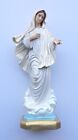 Statue Madonna Medjugorje CM 42 IN Harz Anstand Pearl Made IN Italy