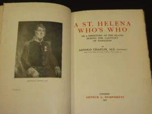 A St. Helena Who's Who: Directory During the Captivity of Napoleon CHAPLIN 1919 - Picture 1 of 10