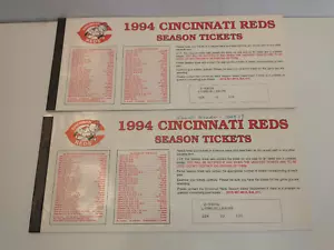 Vintage Cinti Reds 1994 Tickets & 1980,1981 World Series & Playoff Rain Checks - Picture 1 of 8