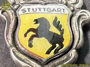 * RAR * Sammlerlöffel - Silberlöffel Stuttgart 800 REU - Emaille ca. 10,94 g. - Bild 1 von 10