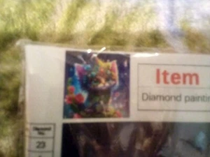 Special 5d Diamond Painting Crystal craft set Gorgeous Cat 30cm x 30cm NEW - Picture 1 of 8