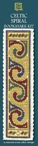 Textile Heritage Counted Cross Stitch Bookmark Kit - Celtic Spiral Cream - Picture 1 of 1