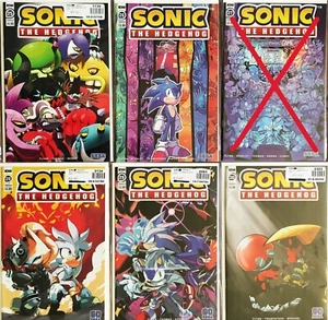 LOT 465B: SONIC The HEDGEHOG 5 Comic Books #25-30 B Covers 2020 Bagged & Boarded - Picture 1 of 8