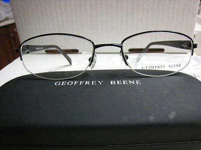 MARCOS DE GAFAS GEOFFREY BEENE Estilo POLISHED en NEGRO 51-18-138 con Estuche Foto 1 de 4