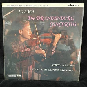 EMI ASD 327 - BACH Brandenburg Concertos #1 - 3 - MENUHIN UK ST LP SEMI-CIRCLE - Picture 1 of 4