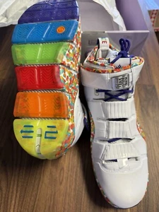 ๐ฅ Size 12 - Nike Zoom LeBron 4 2024 Fruity Pebbles DS New With Box ๐ฅ - Picture 1 of 7