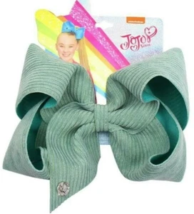 Jojo 8" Green Corduroy Bow - Picture 1 of 1
