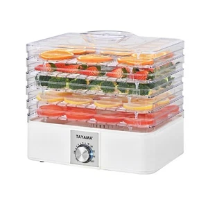 Tayama Food Dehydrator 5-Tray Stackable Clear Adjustable Temperature Dry Fruits - Picture 1 of 5