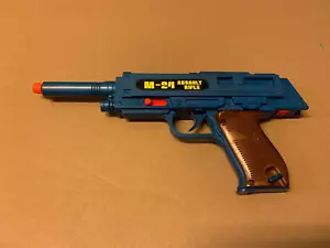 Vintage 1983 ARCO The A-Team M-24 Assault Rifle Blue Variation Toy Rifle Pistol - Picture 1 of 12