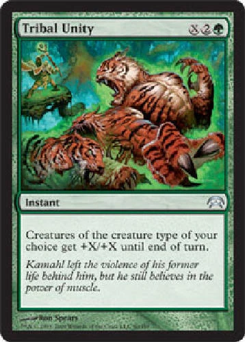 TRIBAL UNITY X4 4 4X Planechase MTG Magic the Gathering Cards DJMagic - Image 1 of 1