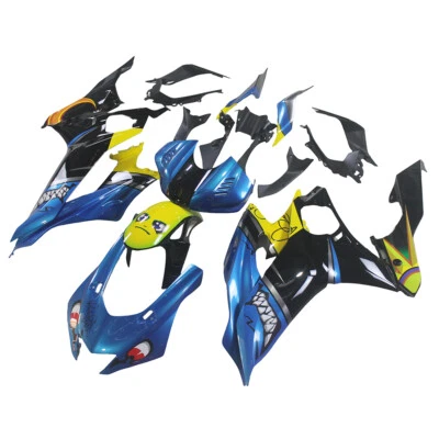 ABS Fairings Plastic Kit for 2017 18 19 20 21 YZF R6 Shark Blue Yamaha Bodywork Foto 1 de 4