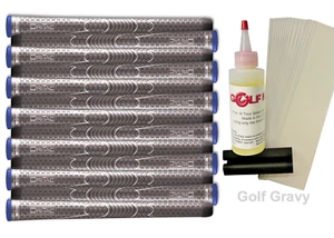13 Winn Gray Dri Tac AVS Midsize Golf Grips + FREE Kit - 6DT-DG - Picture 1 of 2
