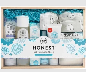 The Honest Co. Baby Shower Arrival Gift Set Lavender Diapers Wipes Shampoo Balm - Picture 1 of 3