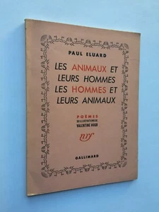 Paul ELUARD " Die Tiere und ihre Menschen..." Ill.  Valentine HUGO, Gallimard - Bild 1 von 3