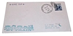 1967 UNION PACIFIC CHEYENNE & DENVER TRAIN #10 LAST RPO HANDLED ENVELOPE - Picture 1 of 1