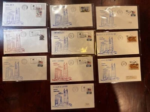 Dubeau 10 Covers Space Satellites 1969-74 FL Kennedy Space Center KSC Florida !! - Picture 1 of 2