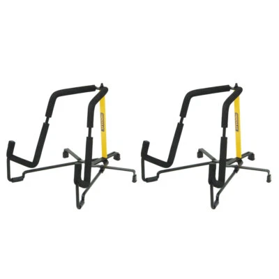 2PK Hercules Travelite Fold Away Electric Guitar/Bass Stand/Foldable Holder BLK - image 1 of 4