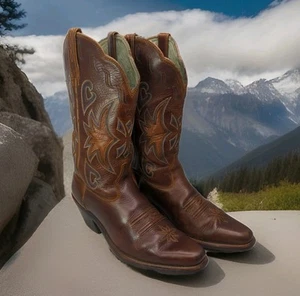 Ariat Manzanita Marrón Cuero Coñac Vaquero Botas para Mujer 7.5 B VAQUERA - Imagen 1 de 12