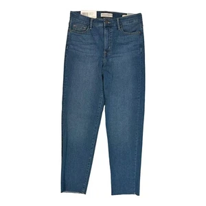 Pantalón de mezclilla Sanctuary para mujer tiro alto ajustado recto elástico viola 8 - Imagen 1 de 1